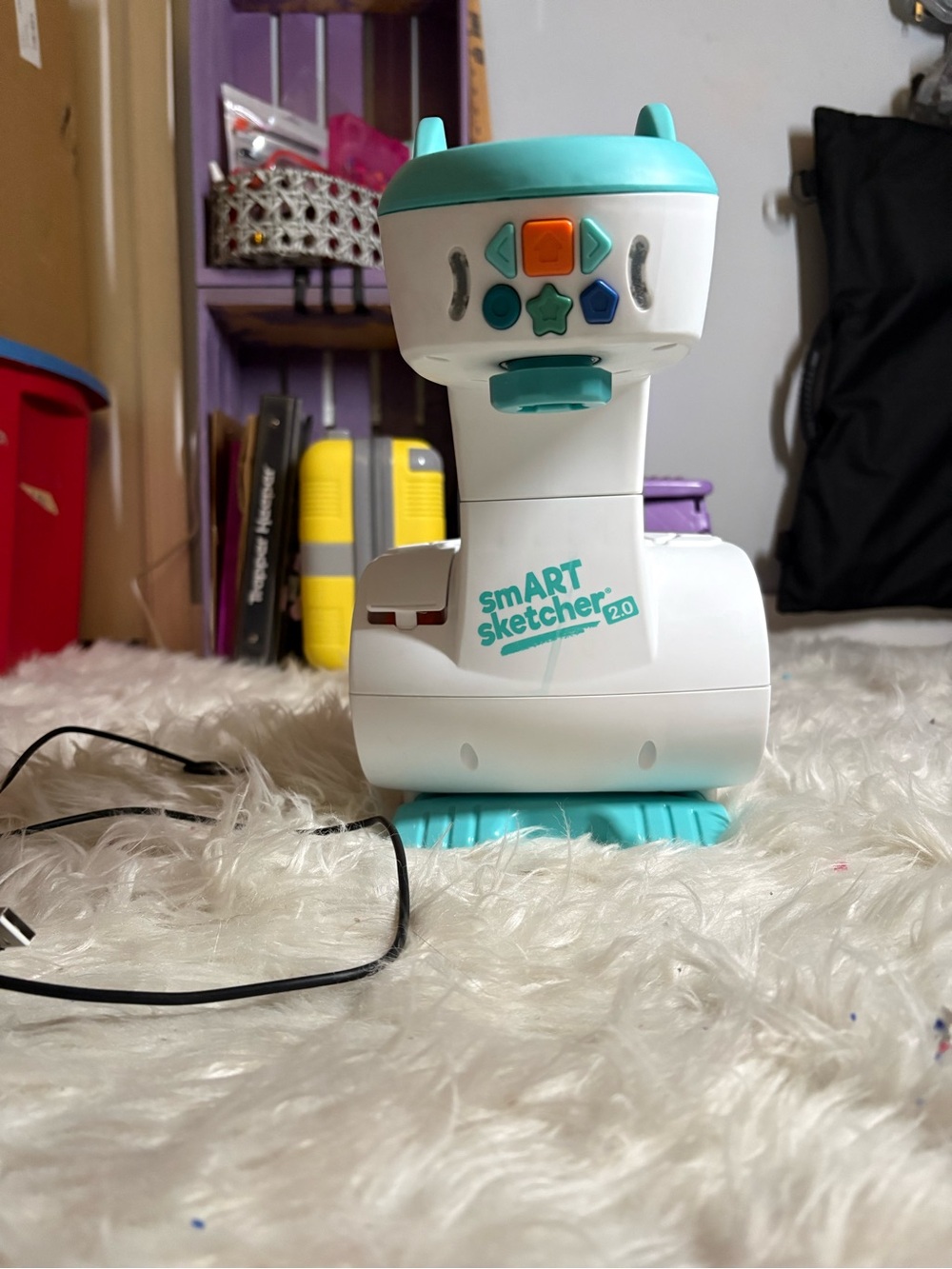 2.0 Kids Drawing projector - White & Teal